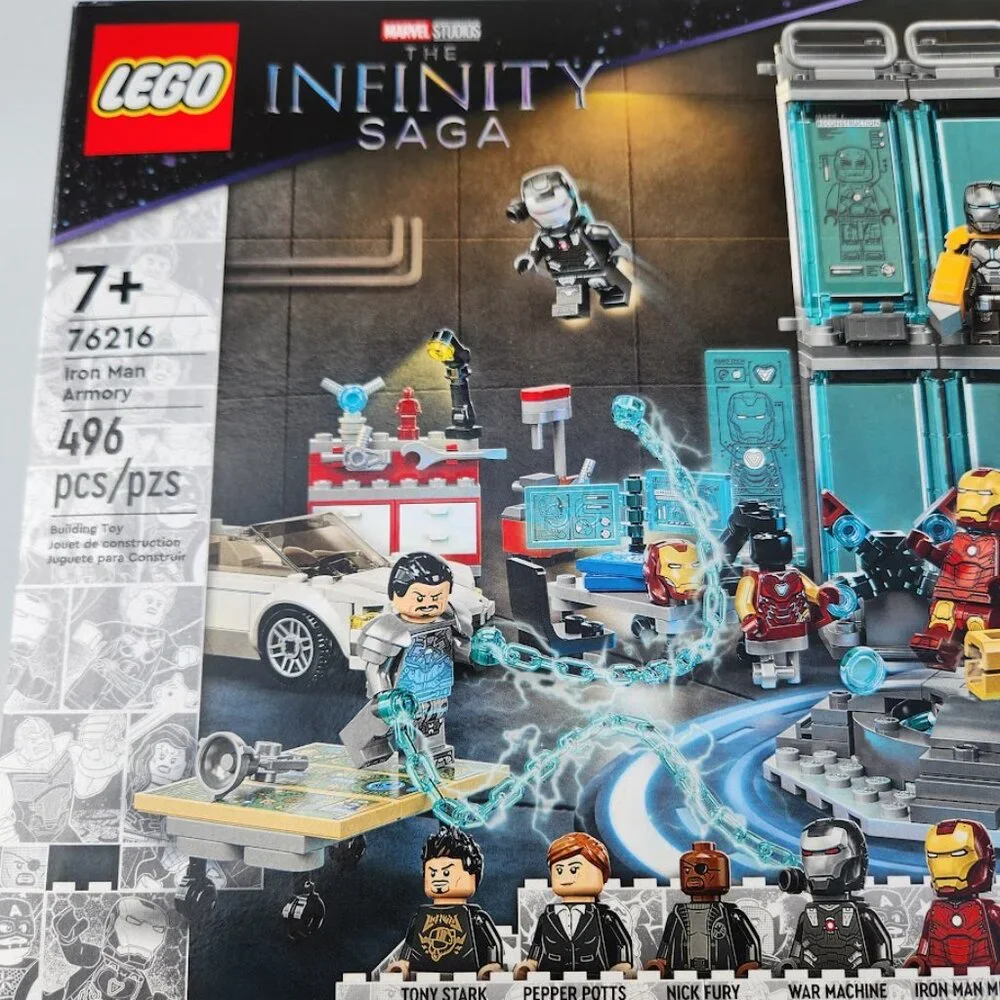 NEW LEGO Marvel Iron Man Armory Toy Building Set 76216 Avengers Lego Set with MK - Picture 14 of 16